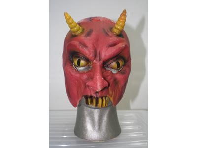 Halloween red devil 3/4 mask