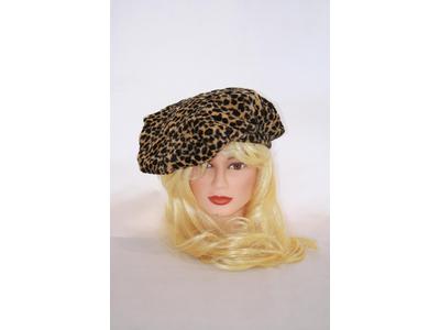 Leopard skin  artist hat