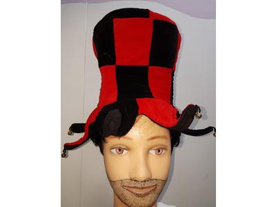 Hats red & black jester