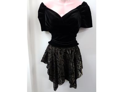 1980's black dance skirt