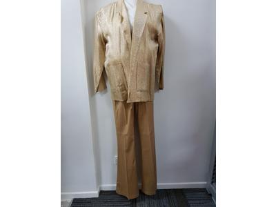 1930's to 1950's gold pants suit 30in