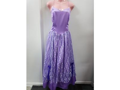 Gowns long mauve with lace skirt