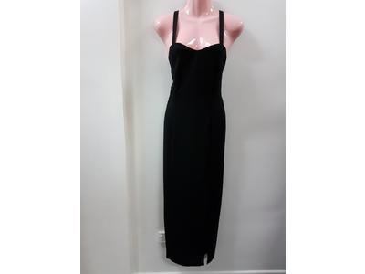 Gowns long black dress with split