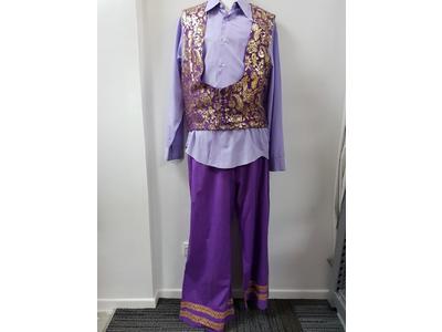 1970's purple mens shirt & pants