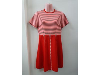 1930's to 1950's red & white stripe dress