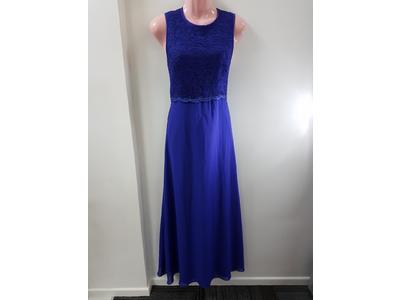 Gowns long deep blue dress