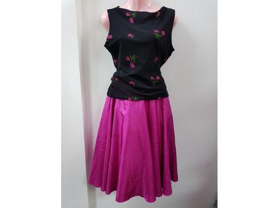 1930's to 1950's cerise skirt & top