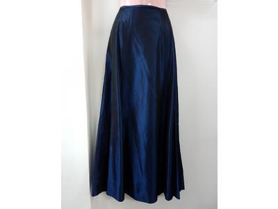 Gowns long blue satin skirt