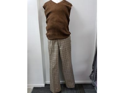 1930's to 1950's light brown pant 36in