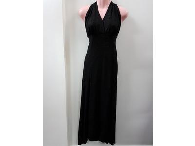 Gowns long black shimmer halter