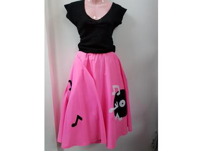 1930's to 1950's pink record skirt