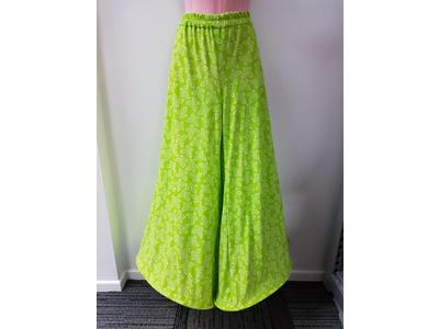 1970's bright green oversized flairs