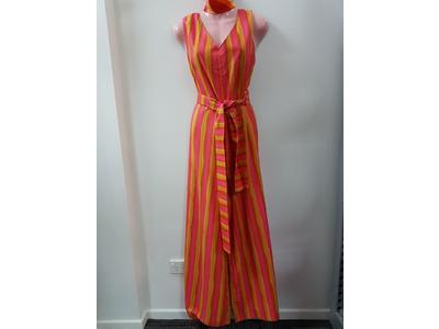 1960's pink & orange jumpsuit