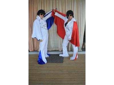 Characters elvis red & blue