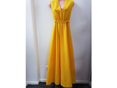 1960's Long yellow dress