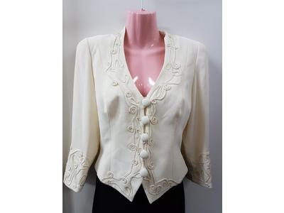 1980's white embroidered jacket