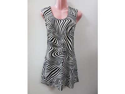 1960's black & white geometric dress