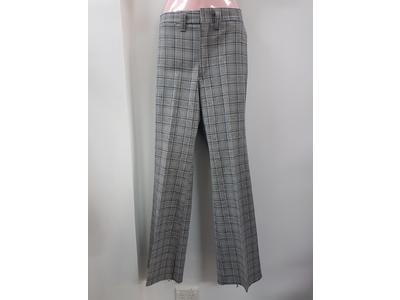 1930s to 1950s  Blue check pants 34in