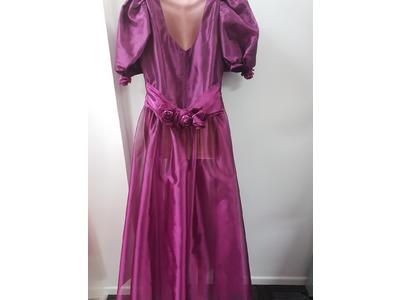 Gowns long purple chiffon