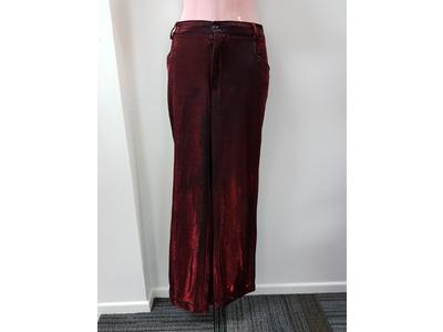 1970's red shiny pants 36in
