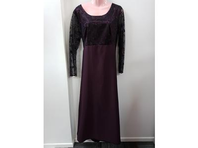 Gowns long dark purple