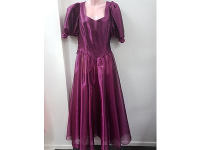 Gowns long deep purple 1980s