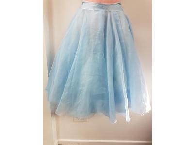 Gowns light blue chiffon skirt